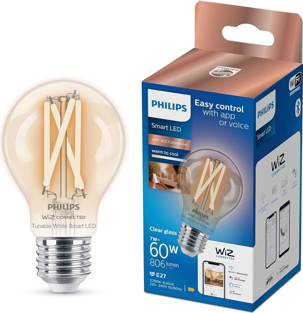 Inteligentní LED žárovka 60 W Transparentní A60 E27 Obrázek produktu 