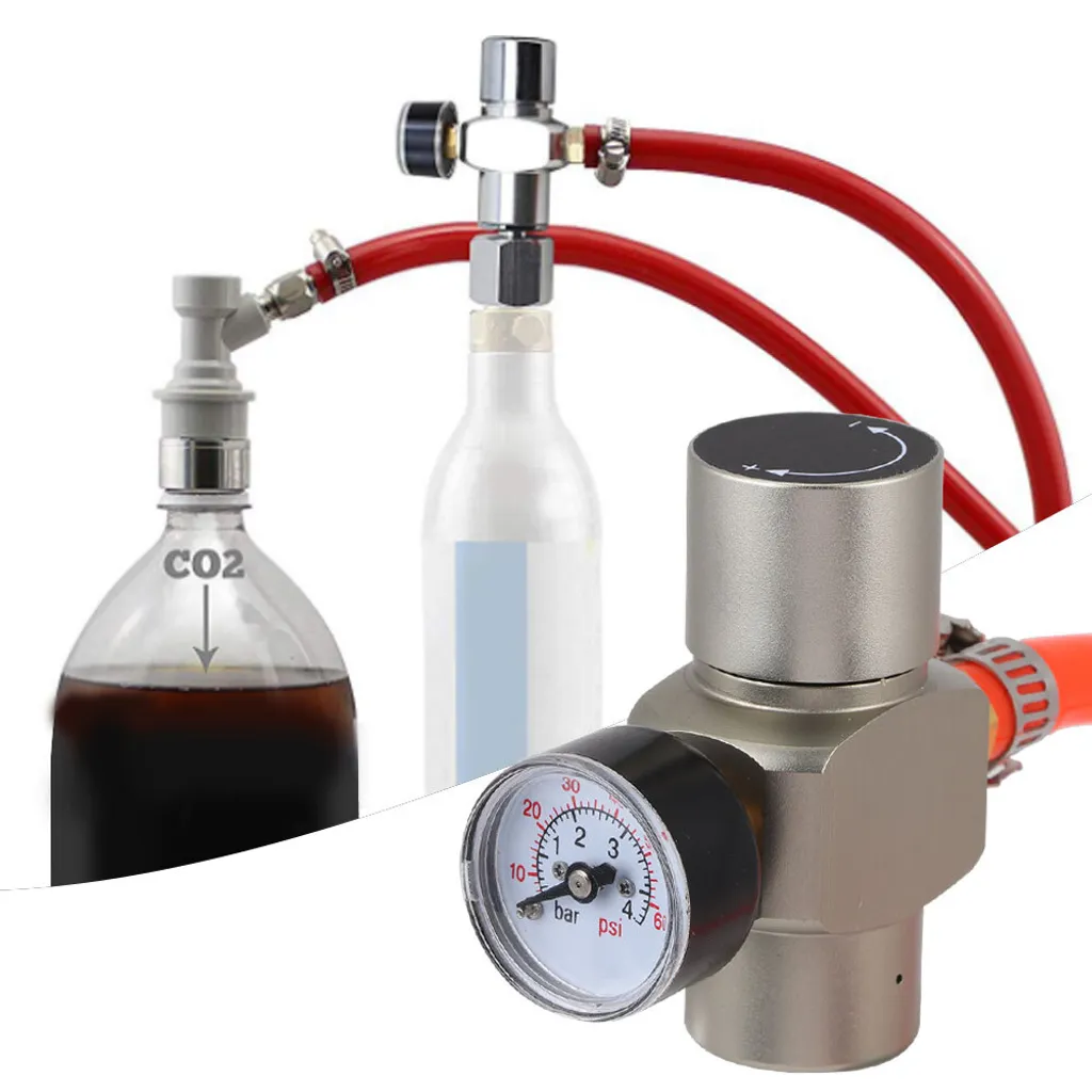Kit chargeur de CO2 portable avec mini régulateur pour fût de bière