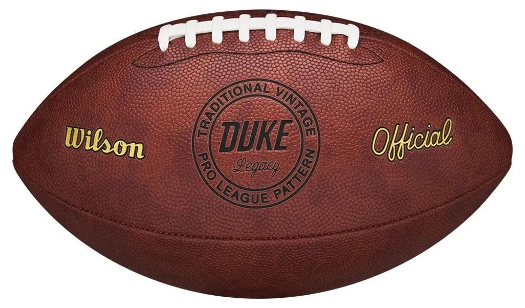 Wilson NFL Duke Throwback : Ballon Durable en Cuir pour un Grip Parfait