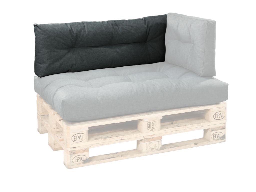 XDREAM cuscino per pallet antracite | schienale singolo | Immagine del prodotto 