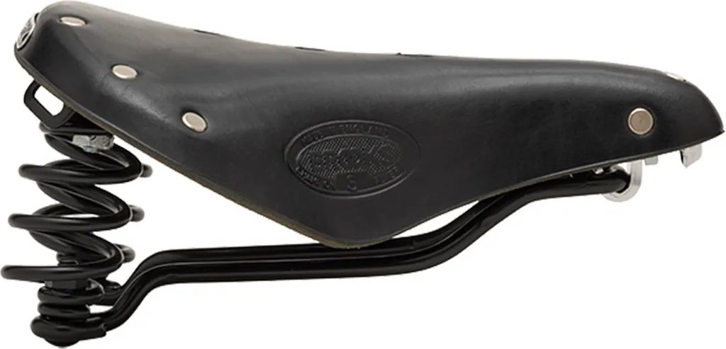 Brooks Flyer Short B396D00A07202 Selle de Vélo Cuir Suspendue Noire - 4