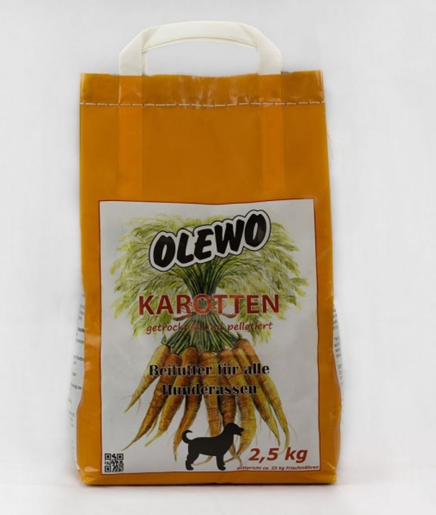 Olewo 2,5kg Karotten Pellets Hund Produktbild 