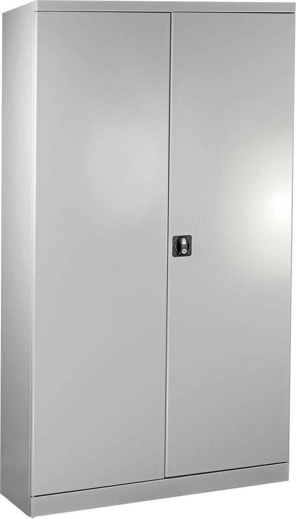 ADB Stahlschrank XL-B mit 4 Fachböden (BxHxT) 1100 x 1920 x 380 mm Lichtgrau