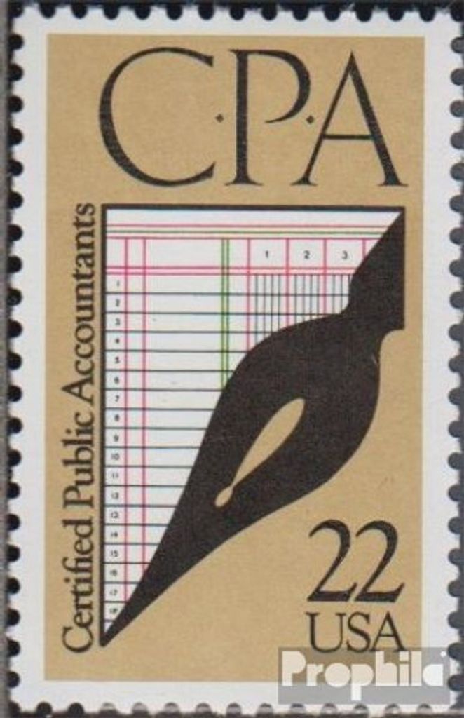 Briefmarken USA 1987 Mi 1950 (kompl.Ausg.) postfrisch Wirtschaftsprüfer