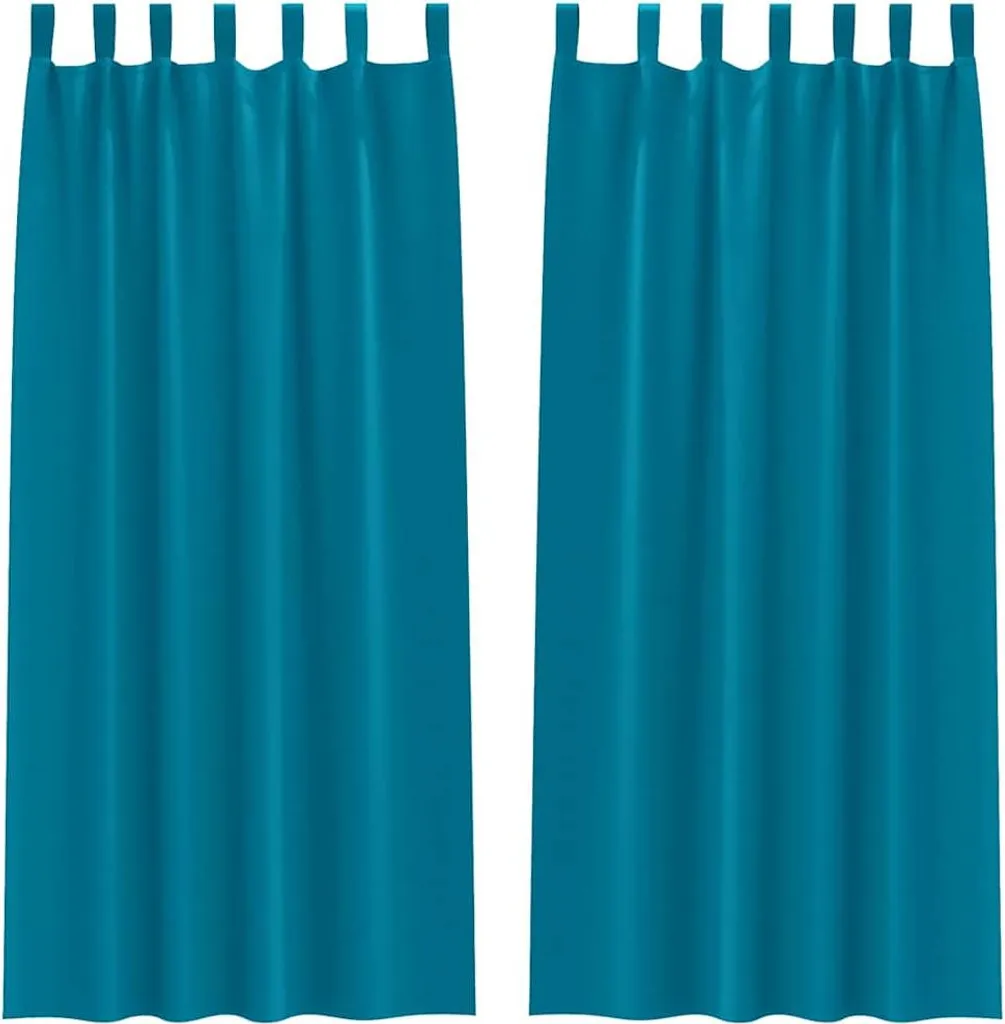 Set 2 Tende Oscuranti vidaXL 260x140 Turchese: Riposo Profondo e Privacy