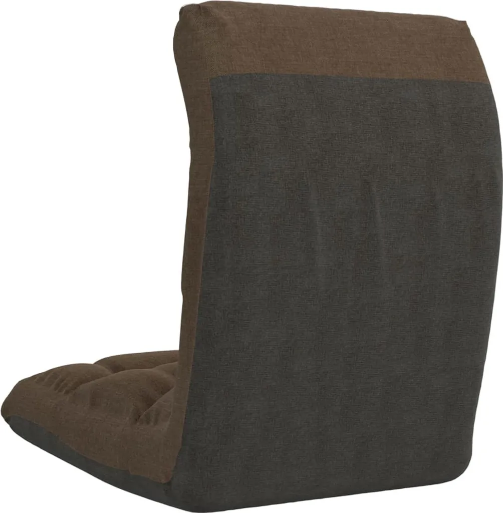 Siège de sol modulable marron en textile - Fauteuil d'appoint pliable