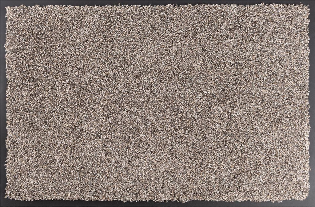 Schmutzfangmatte MALE 40x60cm Braun mit Gummikante, recycelbar, robust Fußmatte Türmatte
