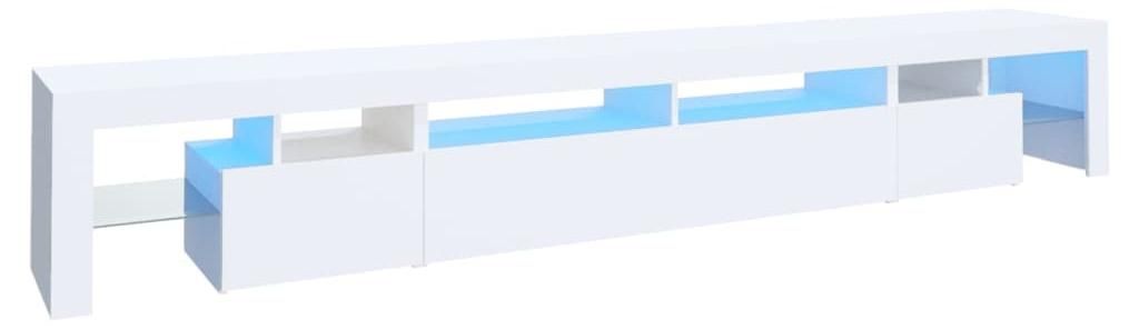vidaXL TV skříňka s LED světly bílá 260x36,5x40 cm Obrázek produktu 