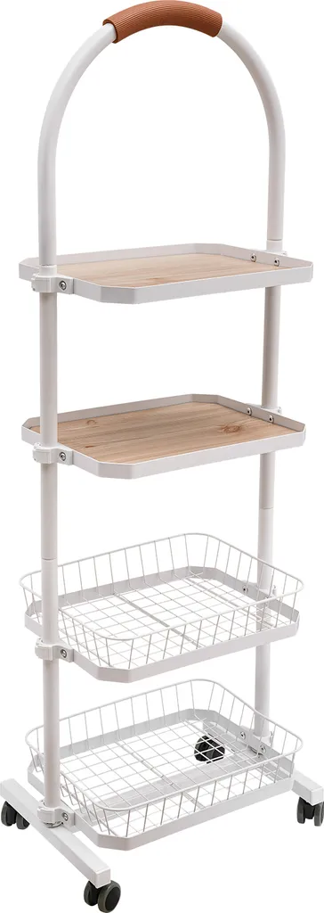 Chariot de rangement multi-niveaux pour petits espaces 40x25x103cm