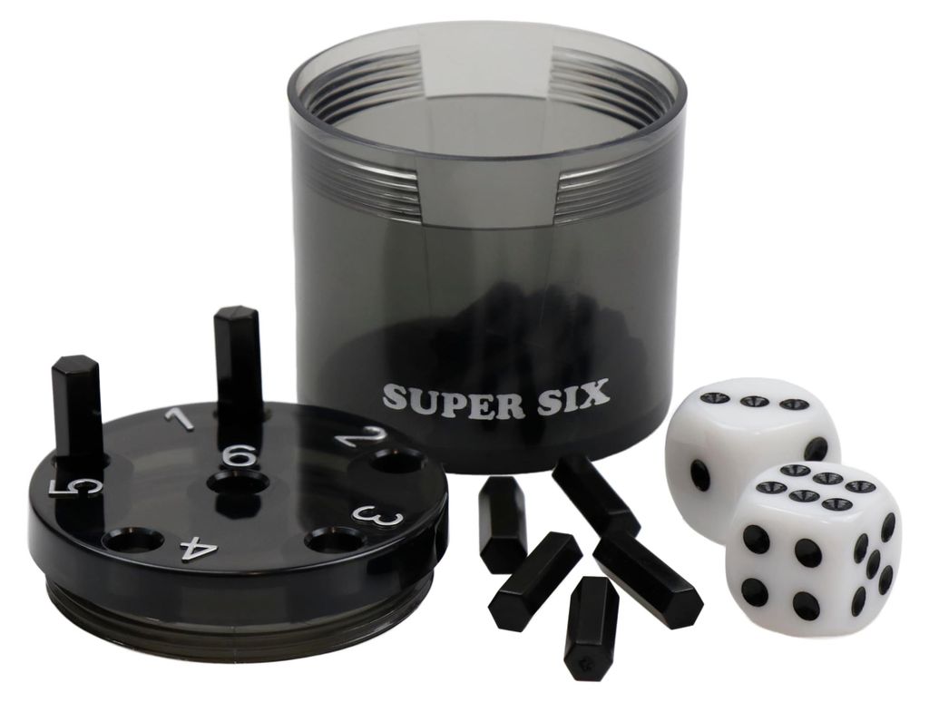 BestSaller 3013 SUPER SIX gioco di dadi in plastica ABS, Immagine del prodotto 