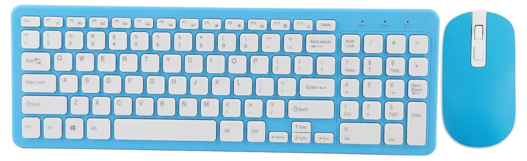 Combo clavier souris sans fil pour télétravail et jeux sur PC portable Noir