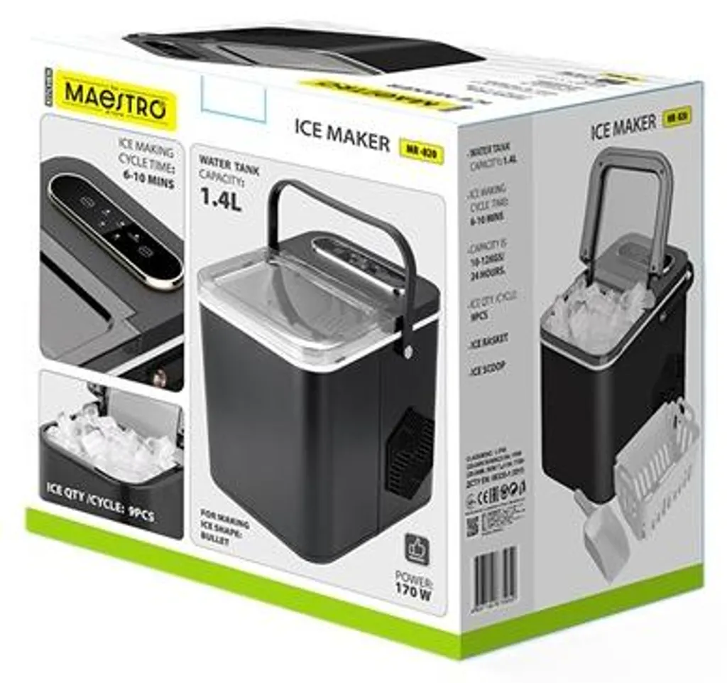 Machine à Glace Maestro Mr-820 Argent - Idéal pour Sorbets et Desserts - 6