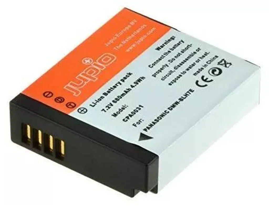 Batterie de Secours Panasonic DMW-BLH7E Jupio pour Voyage et Vidéo