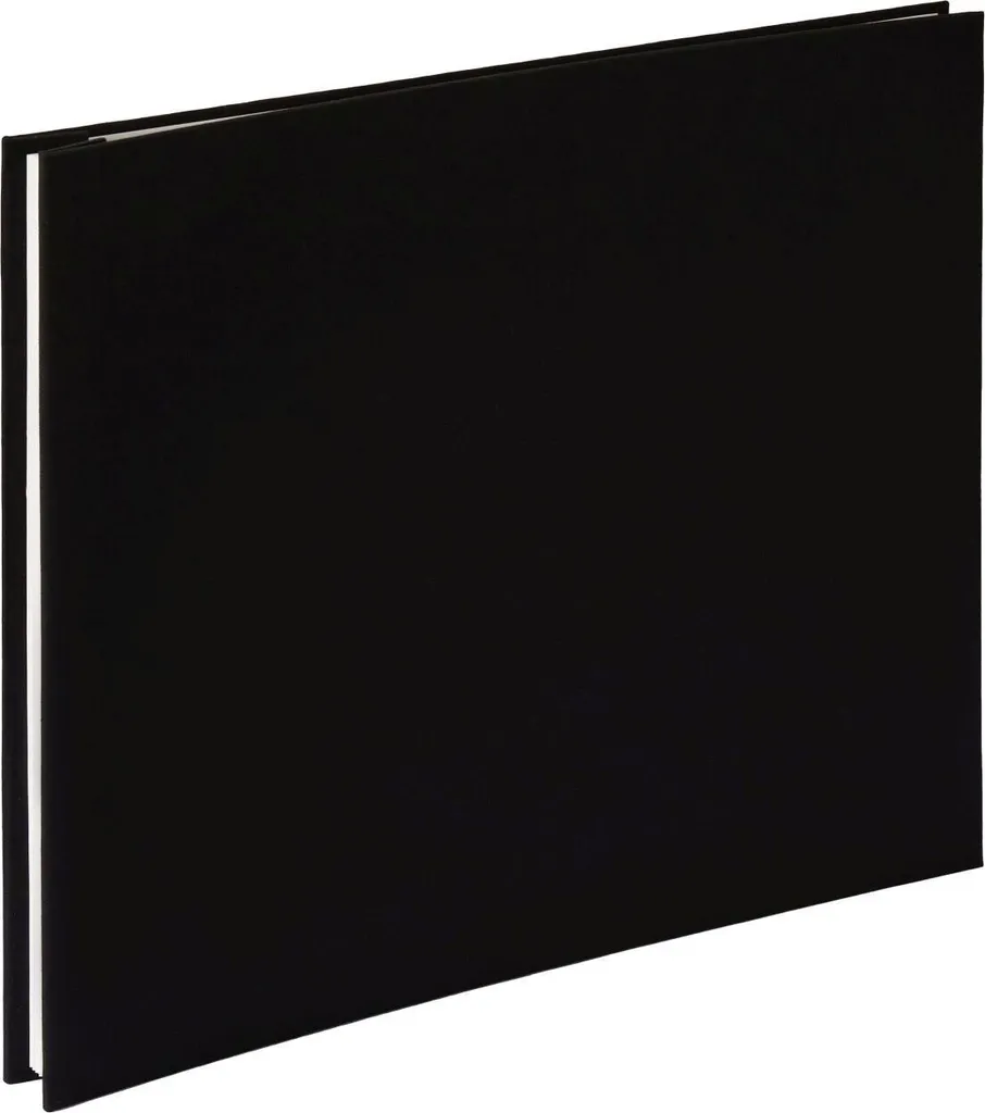 HNFD Album in lino con copertina a vite nera 38x31 cm 40 pagine bianche