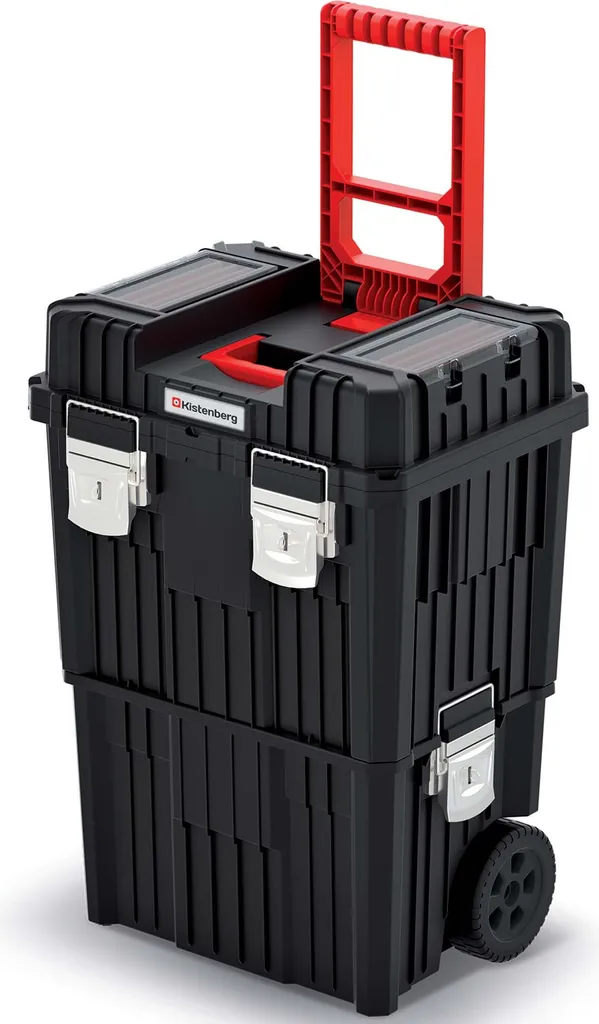Boîte à outils à roulettes pour chantier Kistenberg KHVWM-s411 pliable