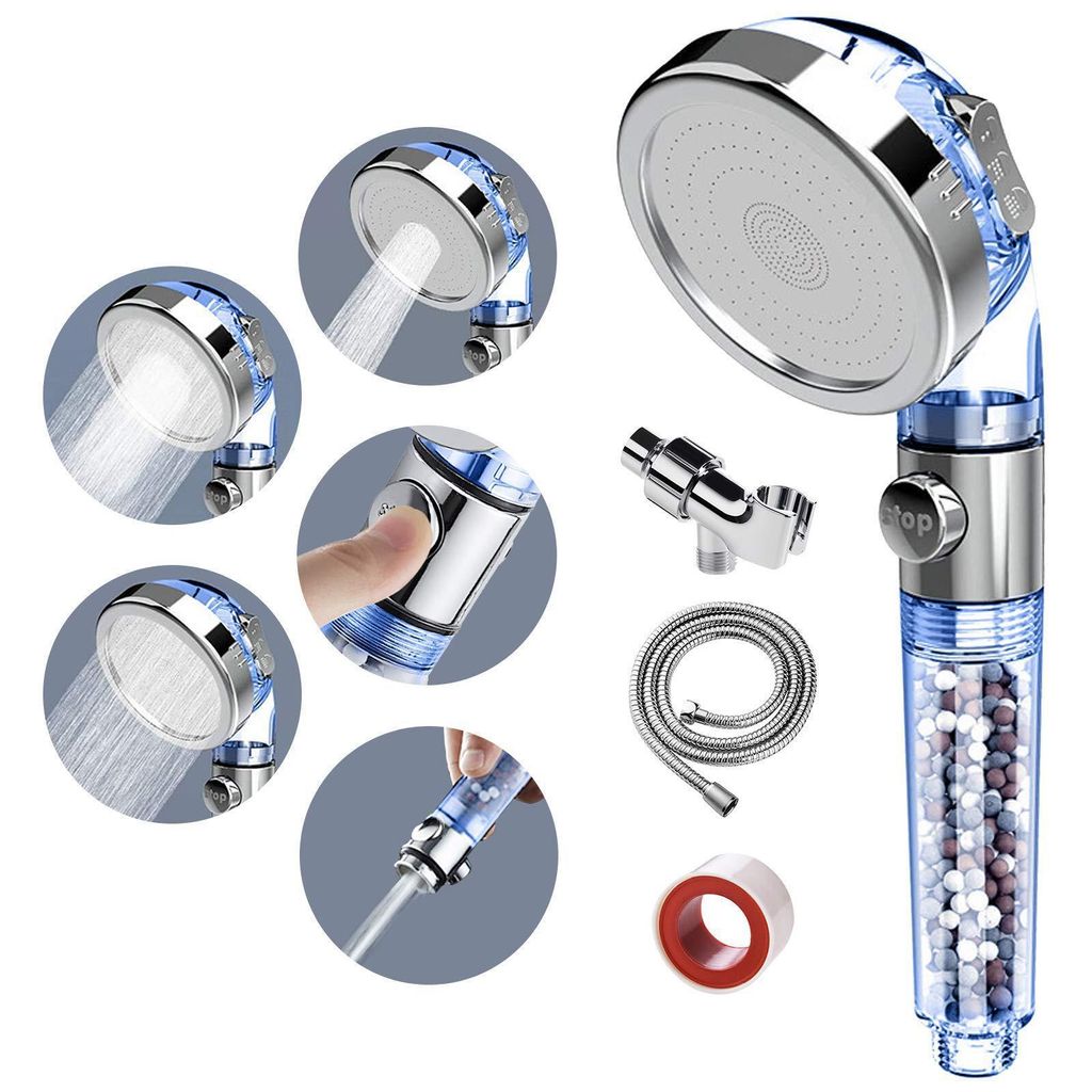 Hochdruck-Duschkopf Anti-Kalk-Filterduschkopf Geeignet für Badezimmer