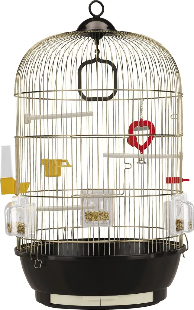 Cage Ronde pour Canaris et Oiseaux Exotiques Ferplast Diva Dorée Chic