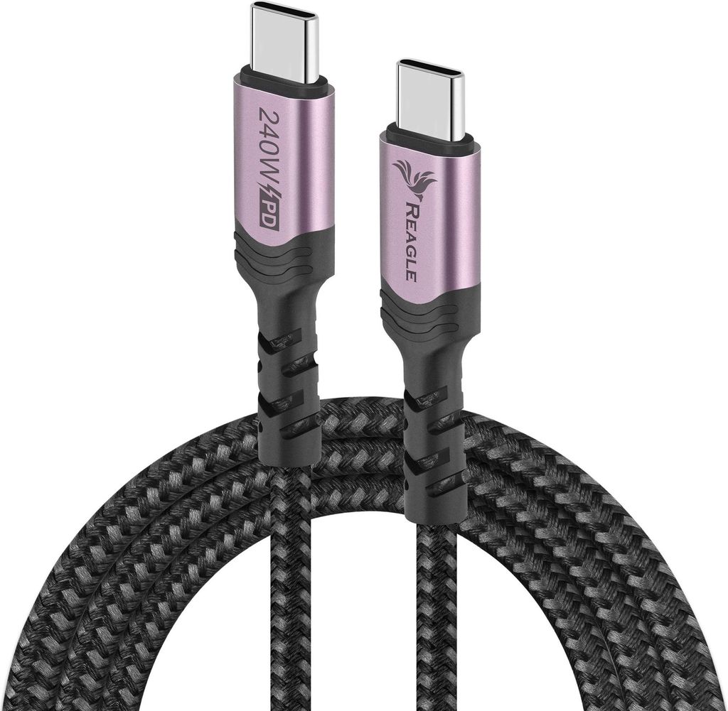 USB C PD 240W 5A Kabel für iPhone 15 16, MacBook Pro Air QC 4.0 50 cm