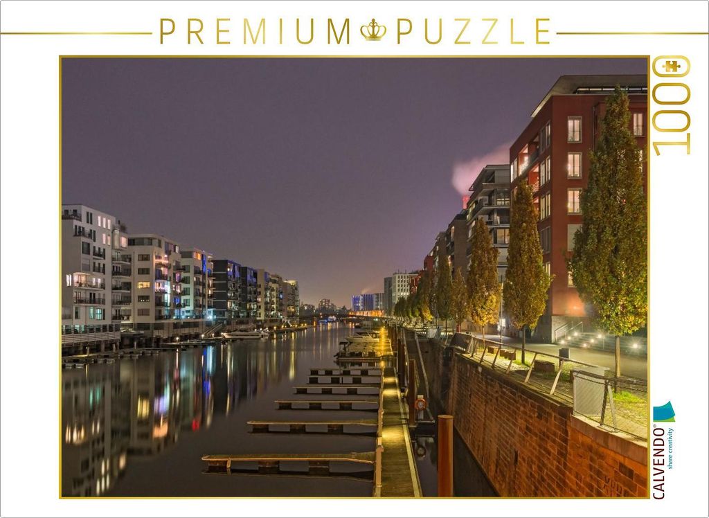 CALVENDO Puzzle Frankfurt - Gutleutviertel | 1000 Teile Lege-Größe 64x48cm Foto-Puzzle für glückliche Stunden