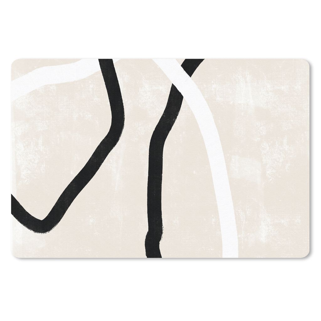 MuchoWow Mauspad Mousepad Rosa - Minimalismus - Design 27x18 cm - Mousepads - Maus Mat - Pad - Mausunterlage - Büroartikel - Desk Matten