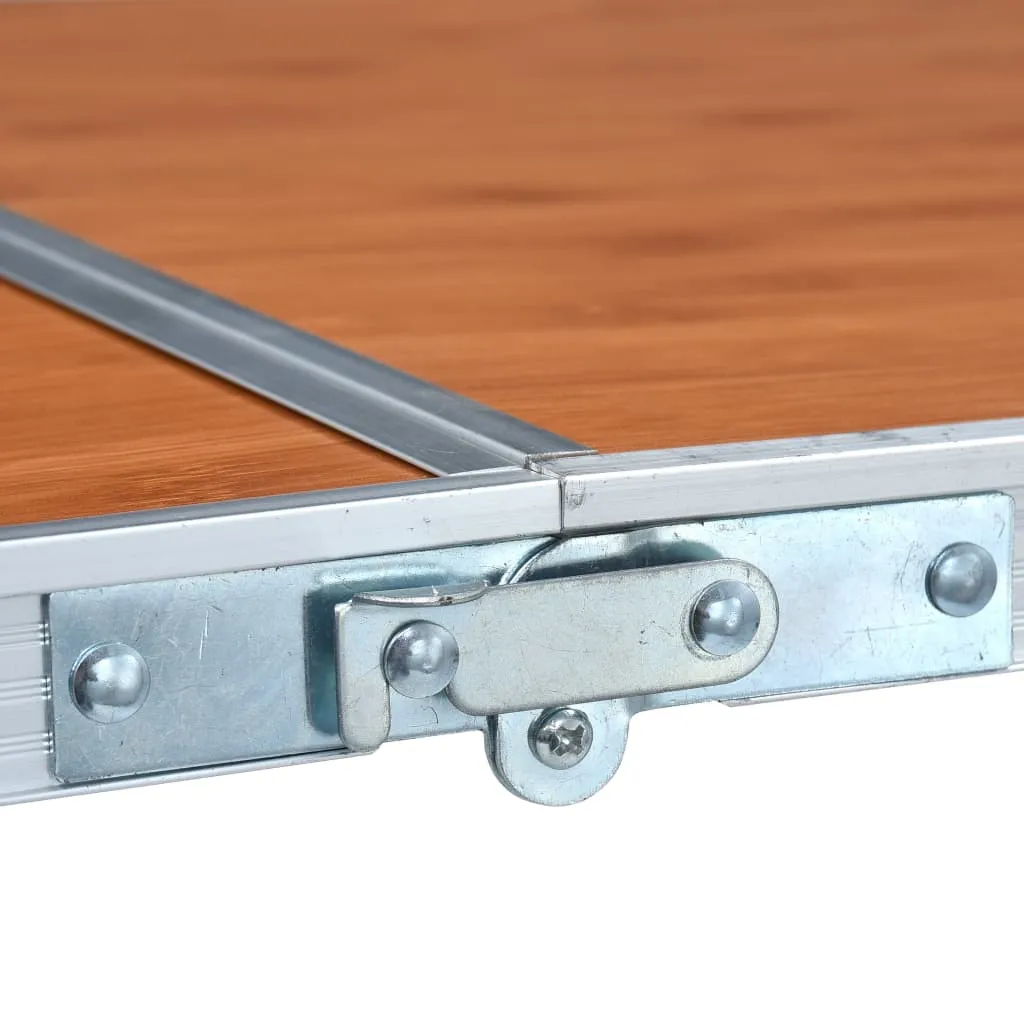 Table de camping pliante en aluminium légère et stable 240 cm