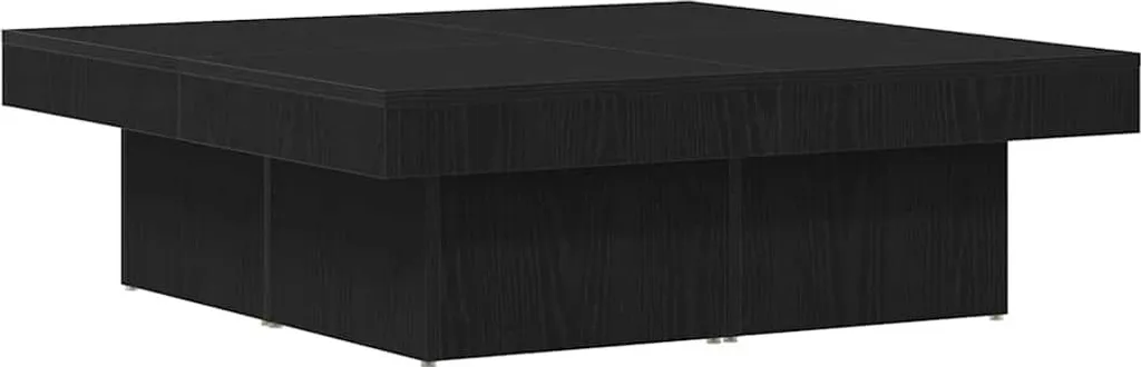 Tavolino Quadrato 90x90 Rovere Nero | Legno Composito 28 cm