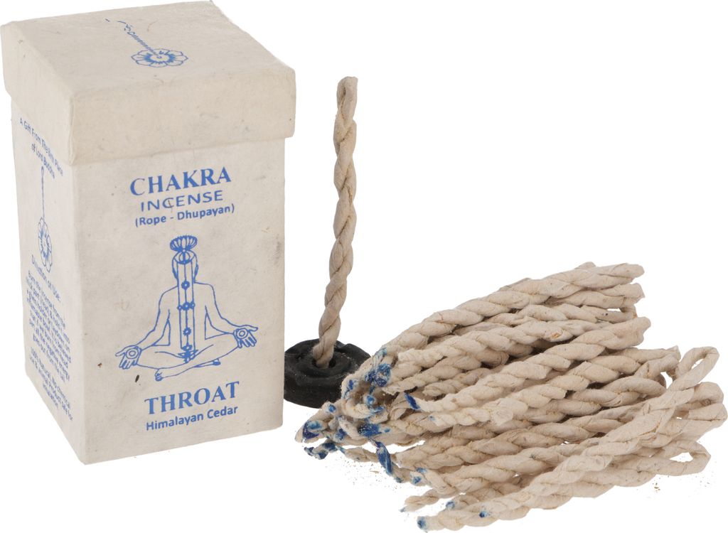 Chakra Incense, Nepal Räucherschnüre - Throat/Himalayan Chedar, Braun, 10*5,5*5,5 cm, Räucherstäbchen aus Tibet, Nepal