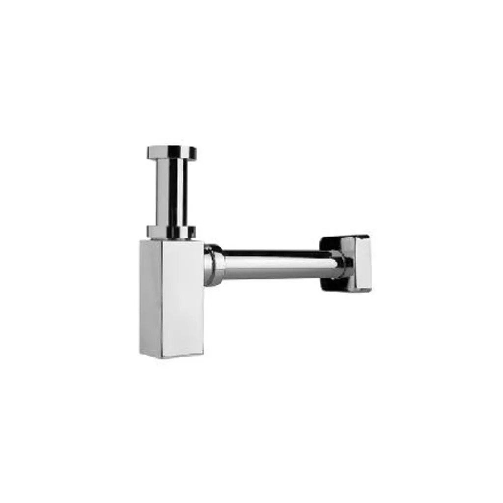 Siphon de lavabo Jika Cubito chrome laiton H3747300040001 finition luxe