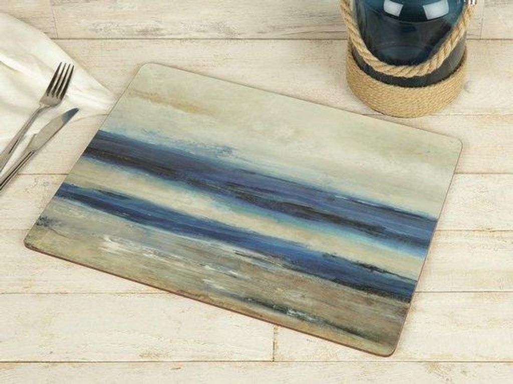Placemat-Set mit Weinglas-Thema