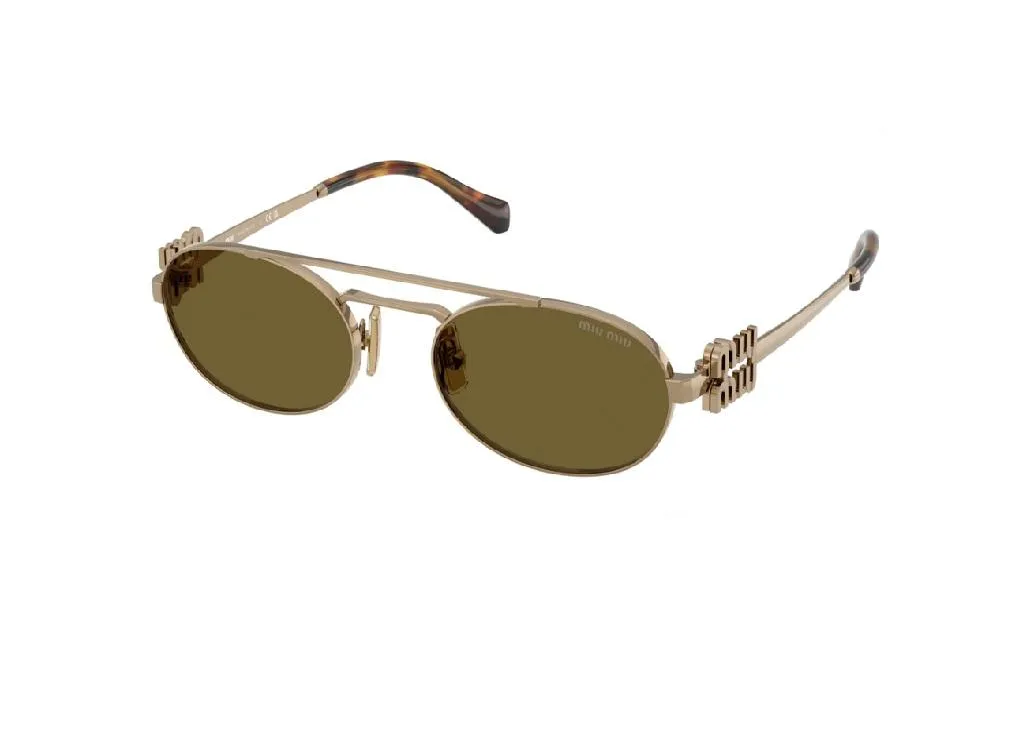 Lunettes Miu Miu MU54ZS : Finissez-en avec l'éblouissement en style Or