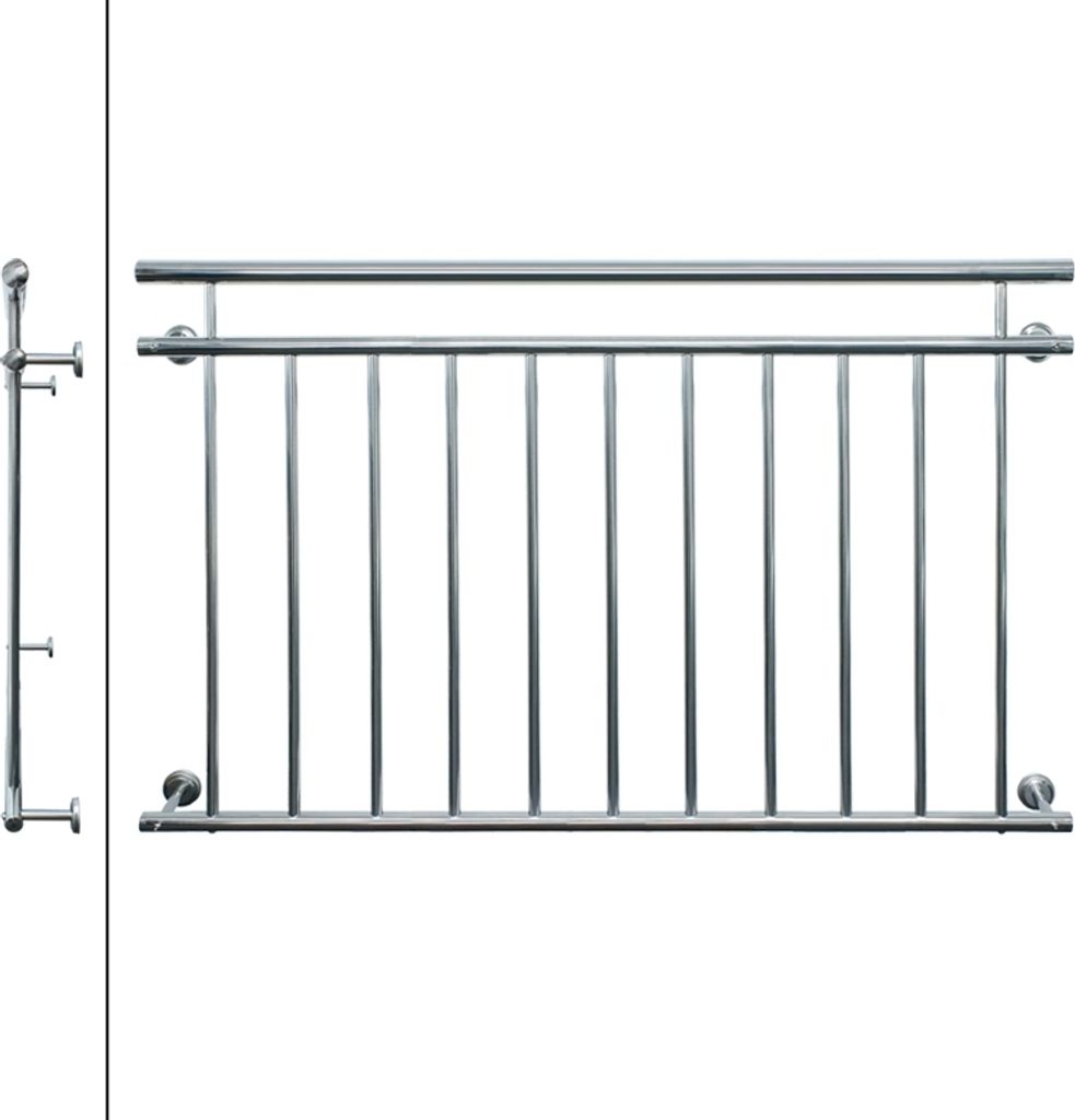 ECD Germany Französischer Balkon, 90x156 cm, mit 11 Produktbild 2