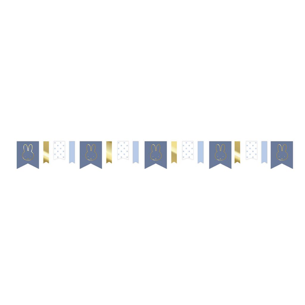 Miffy Wimpelkette Blau 4 Meter