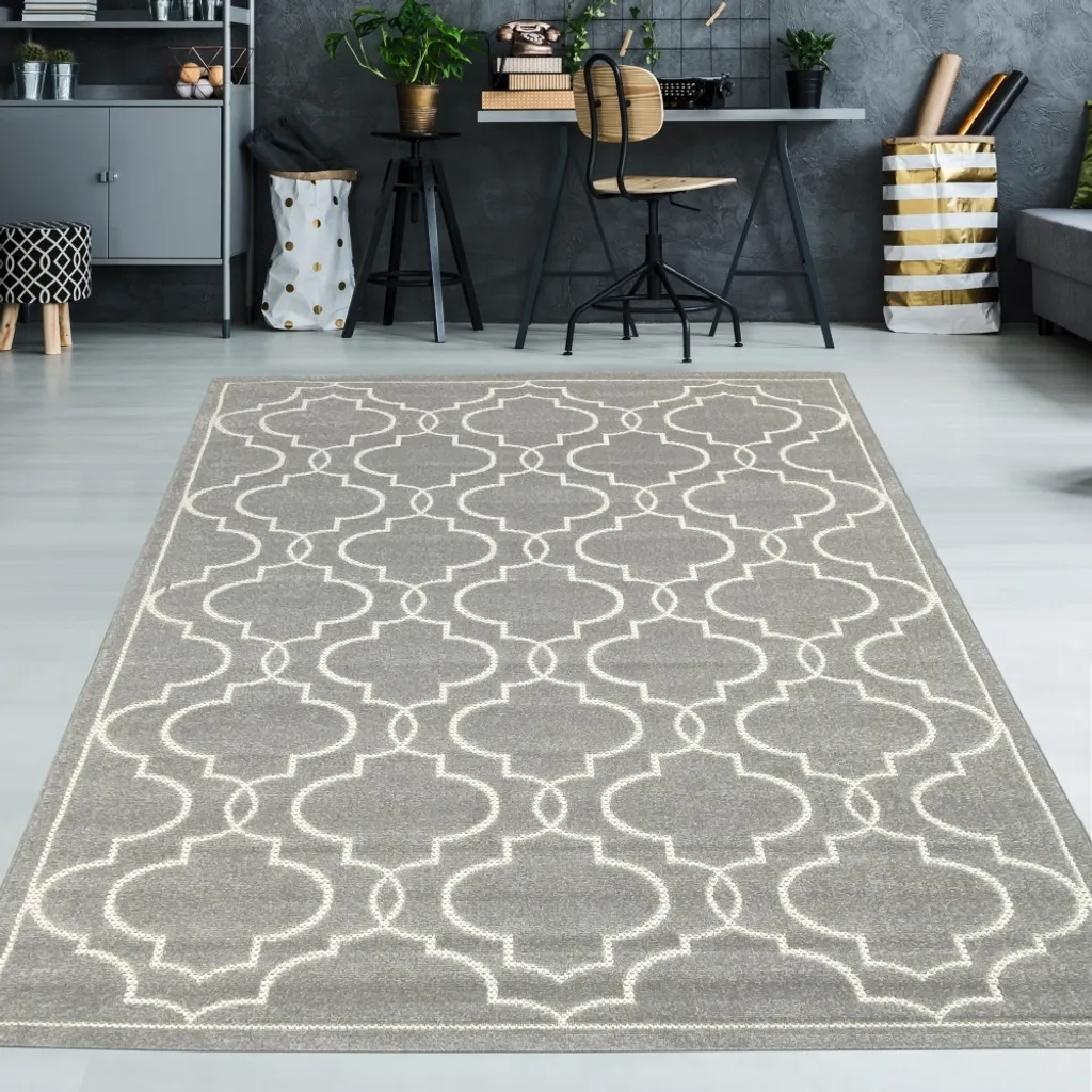 Tapis d'intérieur et extérieur gris 120x170 cm : fini les sols ternes