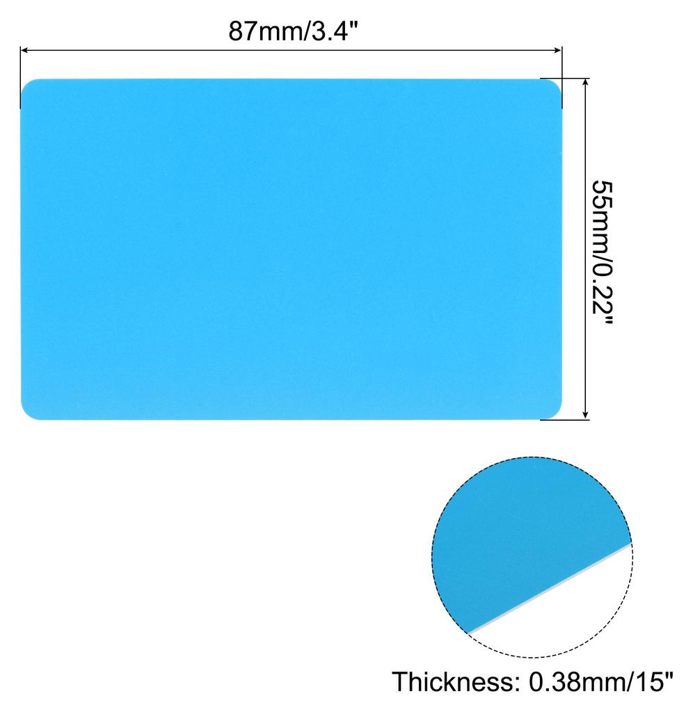 30 Stš¹ck Blanko-PVC-Karten Farbe, CR80 15 Mil Kunststoffkarten Blanko-ID-Karte Wasserdicht fš¹r ID-Badge, Kreditkarten, Identifikationsabzeich...
