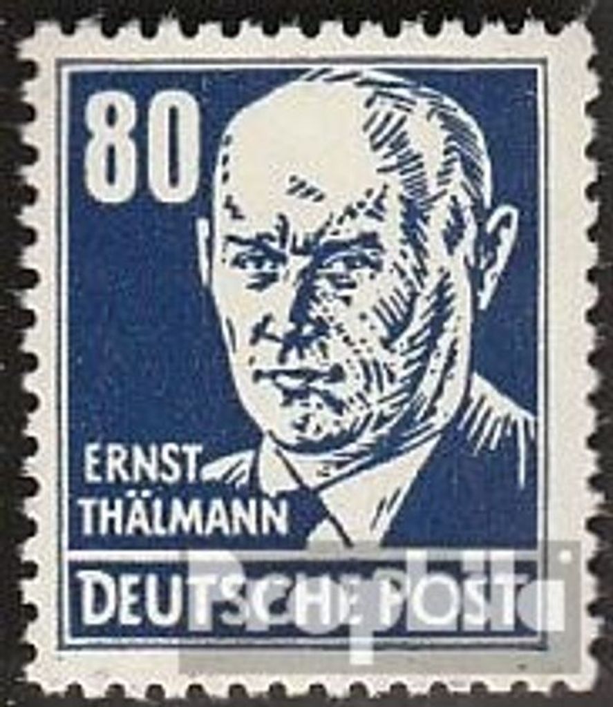 Briefmarken DDR 1952 Mi 339x b mit Lacküberzug postfrisch Persönlichkeiten