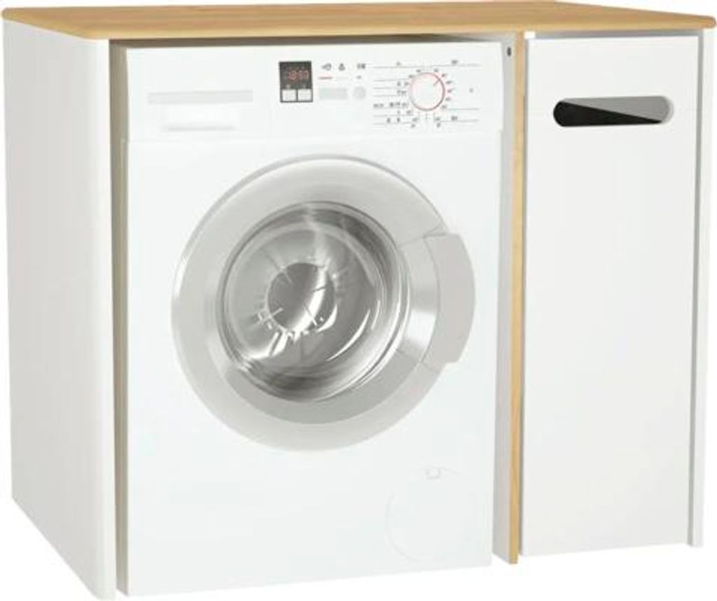 Waschmaschinenschrank VitrA Sento BxHxT 105 x 89,5 cm x 72 cm Frontfarbe weiß matt matt 60869