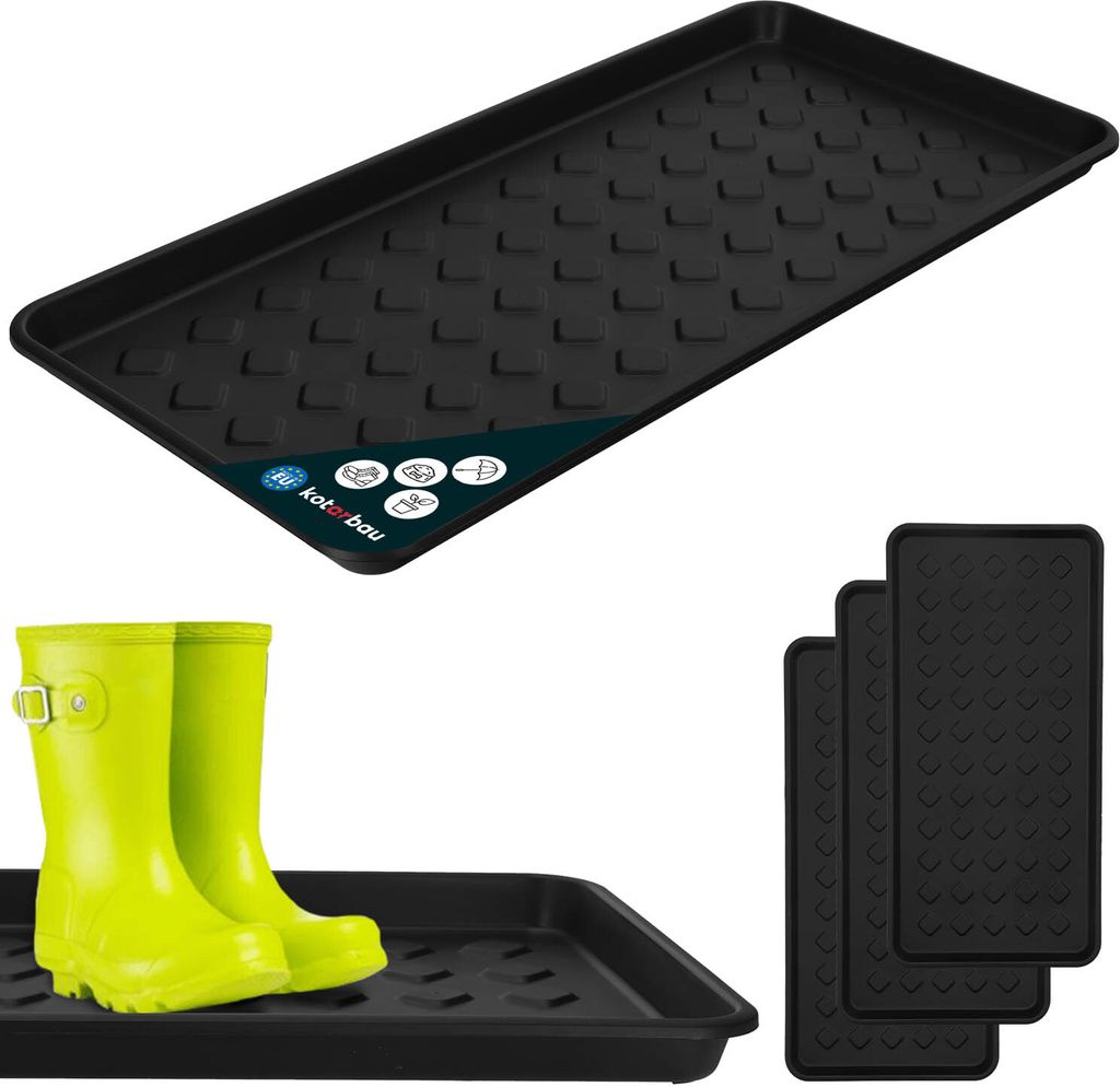 KOTARBAU® 3 pz. Tappetino Scarpe Ingresso Vassoio Immagine del prodotto 