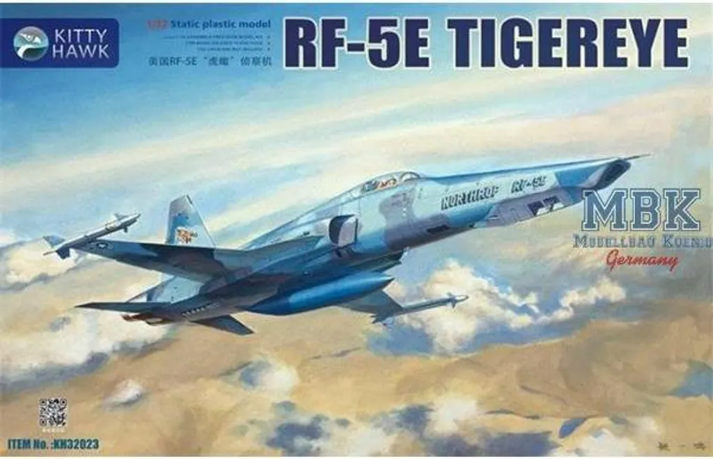 Maquette Avion Militaire RF-5E Tigereye Kitty Hawk KH32023 Échelle 1/32