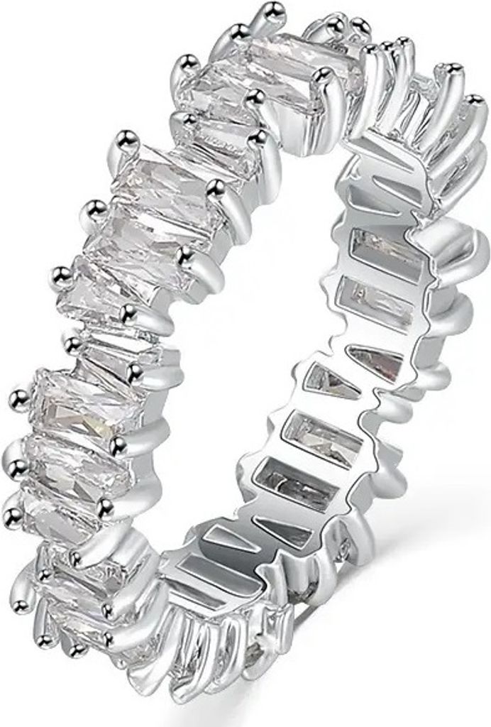 Eleganter Velia Ring aus Silber mit Zirconen - Größe 55mm KP27597