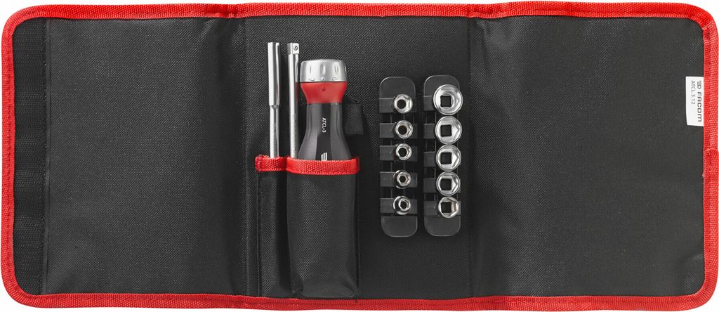 FACOM 3 in 1 Protwist-Schraubendreher - Doppel-Ratschenschlüssel - ATCL.3.12PB