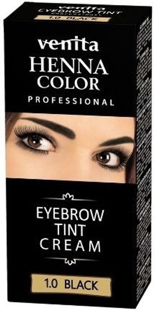Venita Henna Color přírodní barva na obočí a řasy - černá Obrázek produktu 
