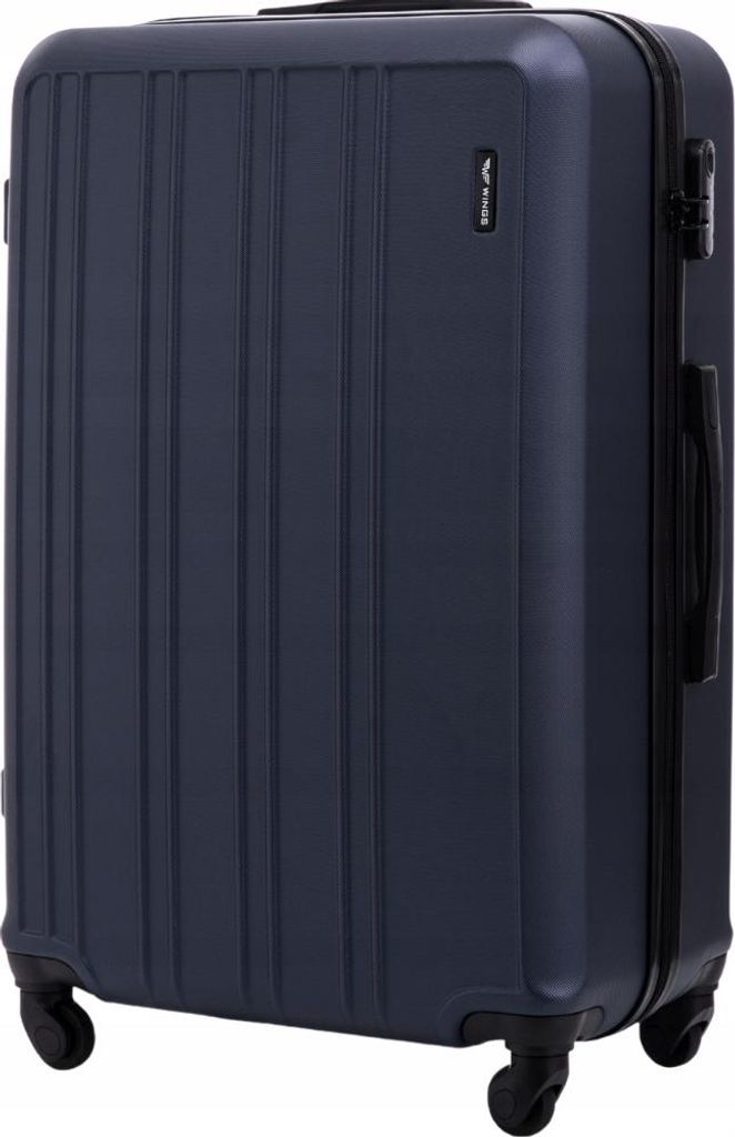 WINGS HARRIER Reisekoffer 97L, 4 Rollen, Zahlenschloss, Blau, 75x48x29 cm