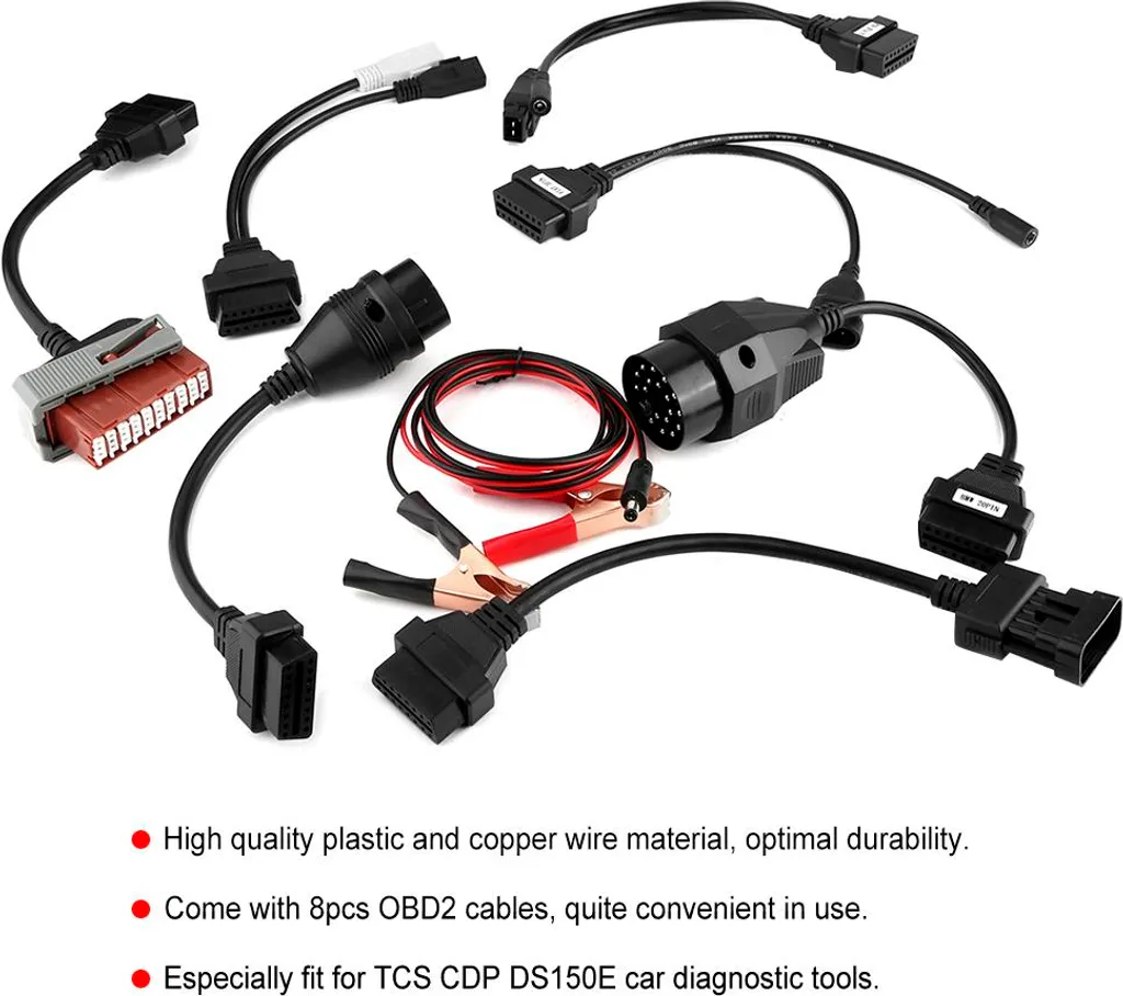 Câbles de Diagnostic OBD2 Haute Performance pour DS150E et TCS CDP - 8Pcs