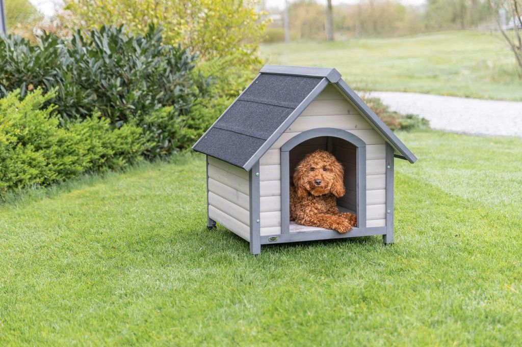 TRIXIE Hundehütte Cottage - grau - 77 × 82 × 88 cm