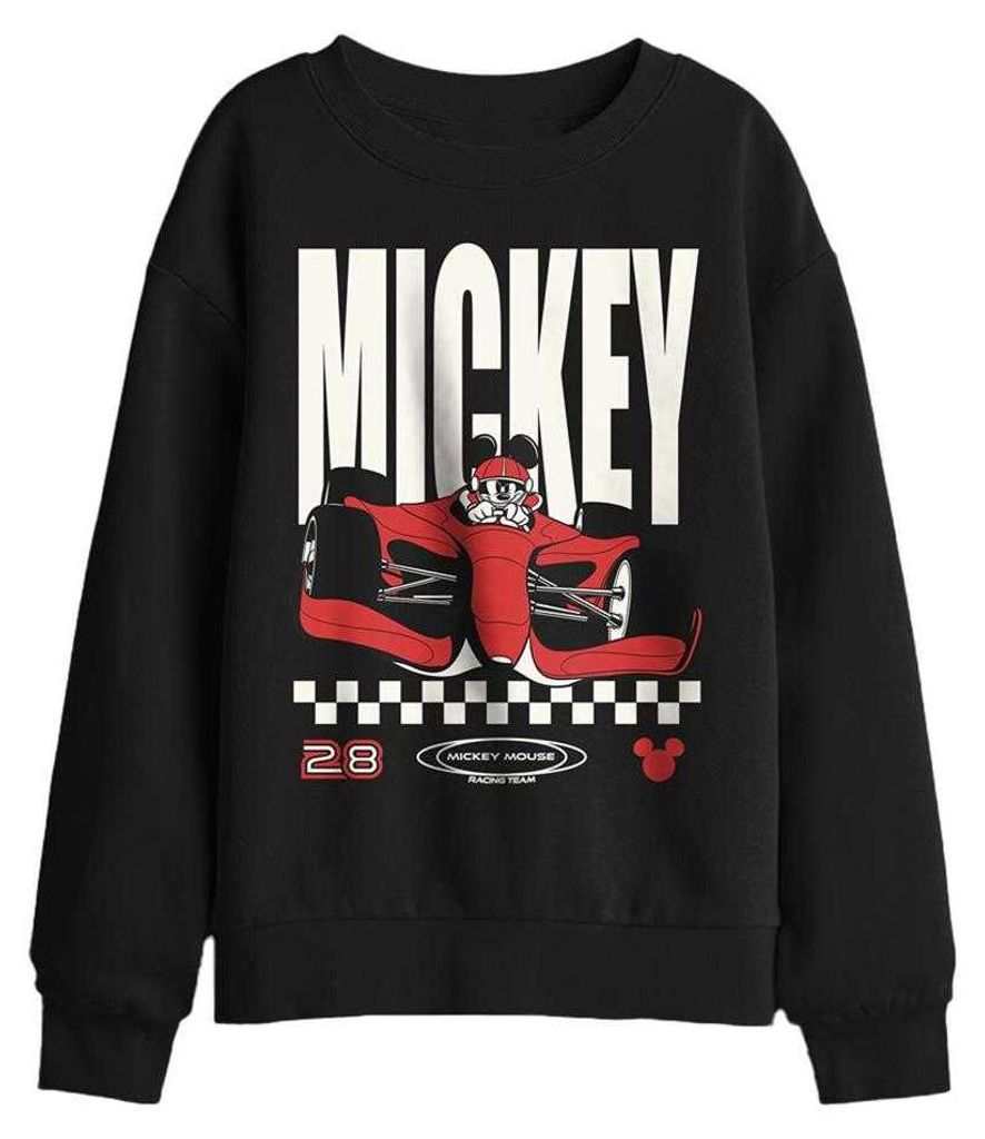 Disney - Sweatshirt für Kinder, Kurzer Stehkragen TV30445 (152-158) (Schwarz)