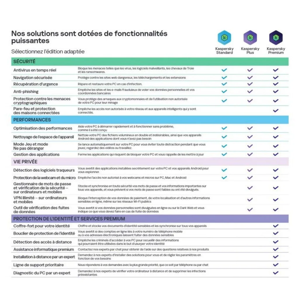 Kaspersky Standard Securite Multi-Appareil Antivirus ESD 1 An