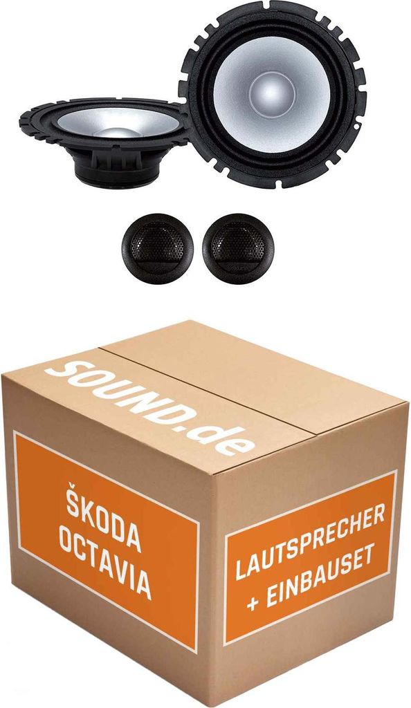 Lautsprecher Boxen Einbaupaket vorne SXE-1750S passend für Produktbild 