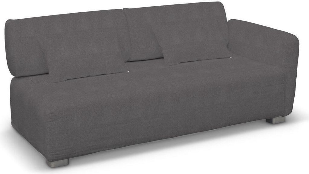 Dekoria Bezug für Mysinge 2-Sitzer mit 1 Armelehne Sofa, dunkelgrau, Sofahusse Mysinge 2-Sitzer mit 1 Armlehne