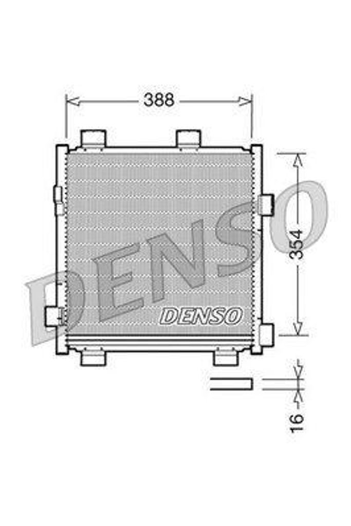 DENSO DCN50040 Kondensator Klimaanlage Klimakondensator für TOYOTA AYGO (WNB1, KGB1)