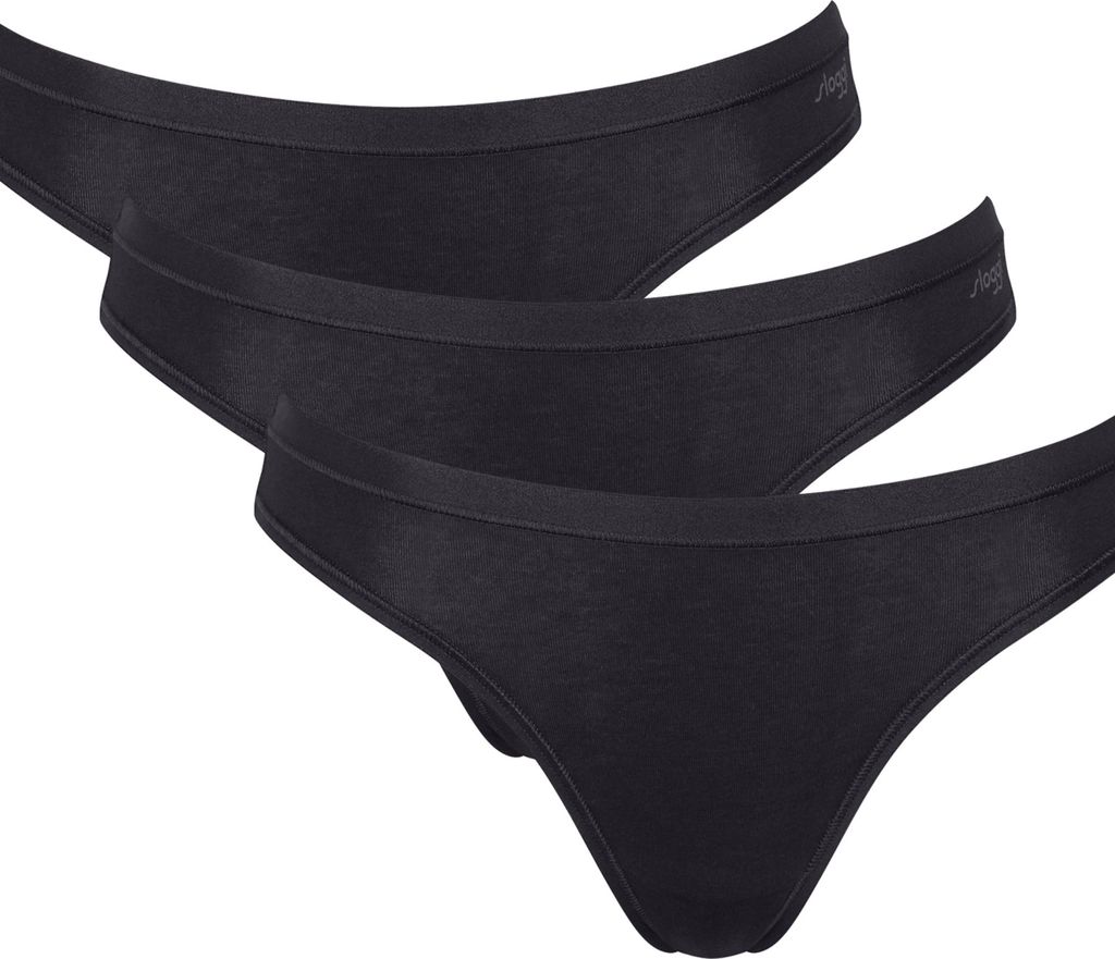 sloggi Brief GO DAILY Baumwolle MINI Damenslip 3er Pack